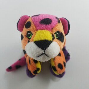 1998 Lisa Frank HUNTER 8" Leopard Plush Bean vintage stuffed animal
